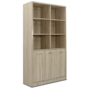 Moderne houten hoge kwaliteit combinatie archiefkast kantoor kast meubels met Folie laminaat afwerking