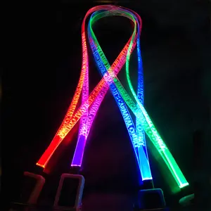 Event & Party Supplies 8 Farb optionen Niedliches benutzer definiertes Logo Led Flash ing Glow Light Up Lanyard