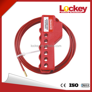 Ajdustable Cable Lockouut con cable dia. <span class=keywords><strong>3</strong></span>.2mm, longitud 2 m - Product Image 1