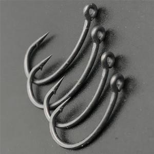 Hameçon de pêche pour <span class=keywords><strong>chod</strong></span>-<span class=keywords><strong>carpe</strong></span>, outils de marque de qualité pour conception de pinces à cheveux, tige incurvée, revêtement ptf - Product Image 3