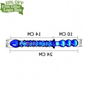 Gratis Custom Box - Real Touch Gevoel Crystal Grote Pyrex Glas Dildo Voor Dame Vrouwen Met China Fabriek Lage Prijs - Product Image 3