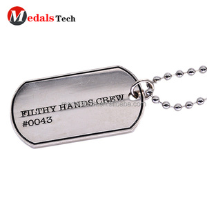 Venta al por mayor militar moda de logotipo personalizado etiqueta de perro del metal para <span class=keywords><strong>el</strong></span> hombre - Product Image 6