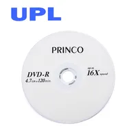 DVD princo r imprimible en blanco, 4,7 GB, con envoltura retráctil
