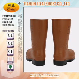 Dikke Zolen Lange Unisex <span class=keywords><strong>Clear</strong></span> Wellington Worker Pvc Veiligheidslaarzen Regenkauwlaarzen Fabriek Voor Volwassenen Waterdicht - Product Image 3