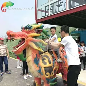 dinosaur theme Life-size walking/Animatronic dinosaur kiddie rides