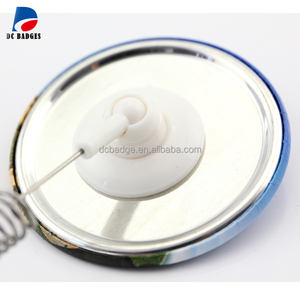 75mm 3 "Beliebte Abzeichen Produkte von Swing Button Spring Shaking Badge Button Material - Product Image 4