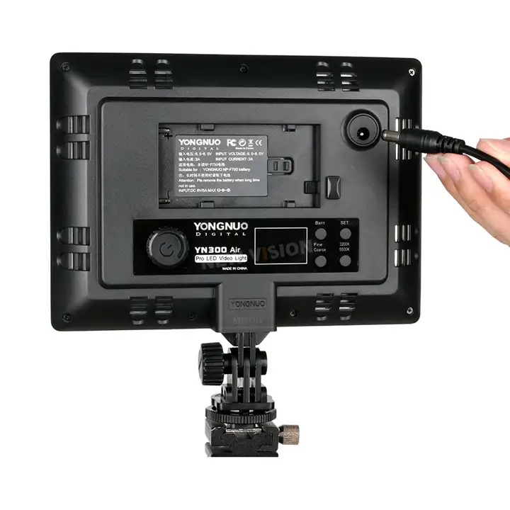 החדש YONGNUO YN-300 YN300 אוויר Ultra דק על מצלמה Led וידאו אור לוח Pad עבור Canon DSLR למצלמות