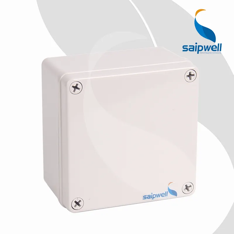 DS-AG-1212-S 125*125*75 Square Junction Box Outdoor Electronic Box Saip Saipwell Waterproof ABS Plastic Project Box