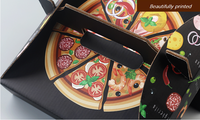 Emballages personnalisés jetables et recyclables pour aliments, sushis, bento, gâteaux, gaufres, pizzas, avec gaufrage, laminage mat, logo carré