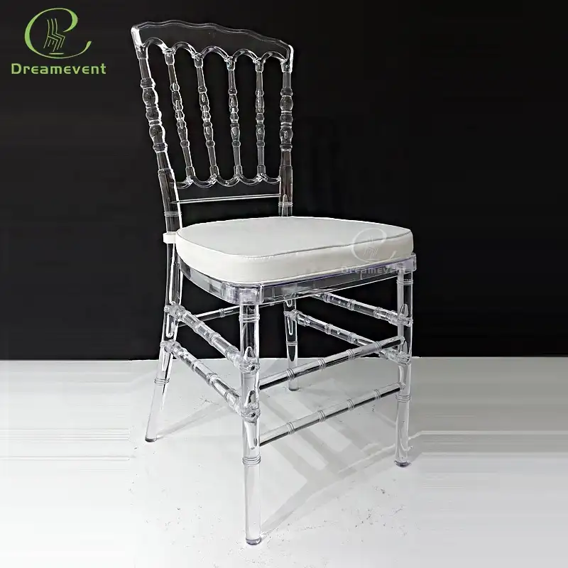 Распродажа от производителя, популярный Штабелируемый стул, хрустально чистый стул Наполеона