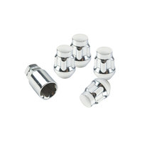 Wheelsky Factory Supply 4+2 Set M12 Steel Open-end Nut Locks Wheel Lug Nuts for Car Wheel Rims