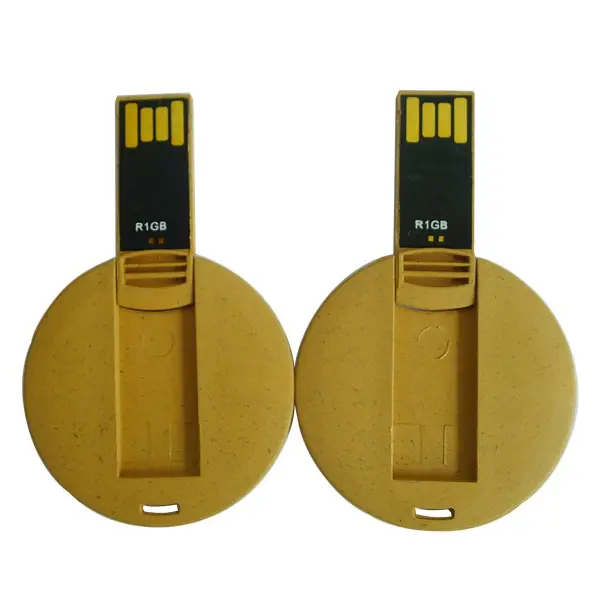 Brand Your Own Round Shape Business Card Cheap Usb Memory Stick 2Gb Usb Flash Drive Wholesale