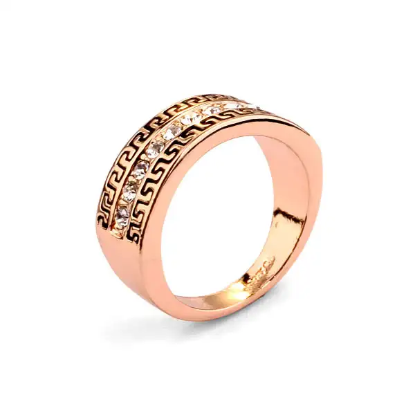 แหวนหมั้นแบบกอธิคยอดนิยมแหวนวินเทจสำหรับผู้ชายเกย์แหวนทองคำหรูหรา22K