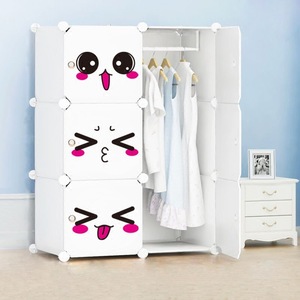 Armoire de rangement modulaire portable DIY, organisateur de placard peu encombrant avec tringle de suspension et <span class=keywords><strong>cubes</strong></span> profonds - Product Image 3