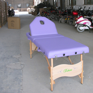 Cama de Masaje Plegable Portátil de Madera de Haya Completamente Reclinable - Product Image 2