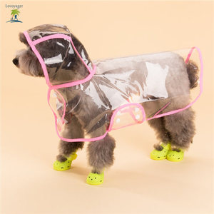 Lovoyager Wholesale Waterproof Pet Clothes PVC XS-5XLsmall and <strong>Large</strong> clear <strong>Dog</strong> <strong>Raincoat</strong> - Product Image 4