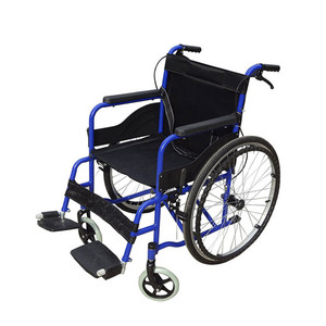 Fauteuil roulant pliable manuel en acier de meubles d'hôpital populaire en gros - Product Image 1