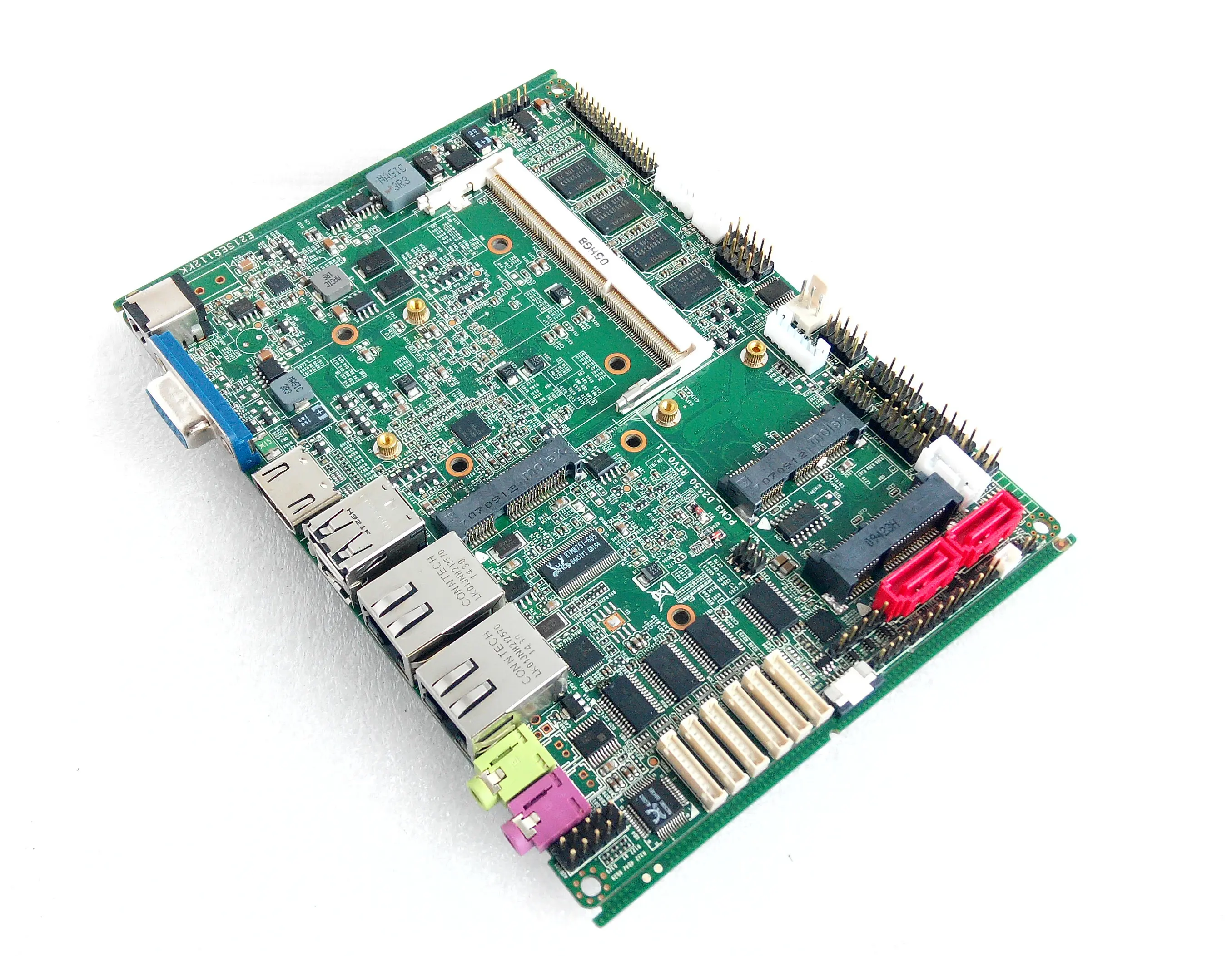 2023 Embedded fan-less industrial motherboard with Onboard 2G and Dual Core Processor