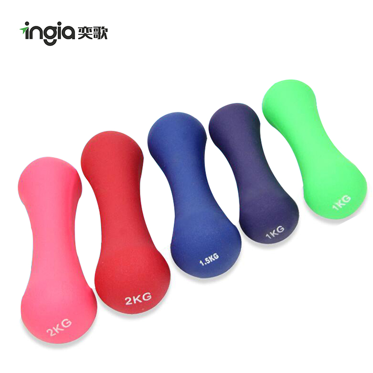 Тяжелая атлетика винил погружения неопреновые гантели набор