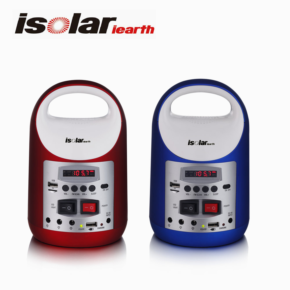 Mini Bluetooth Haut-Parleur Avec Radio Système D'énergie Solaire Accueil Supers Septembre