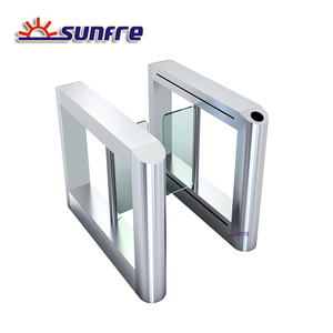 Kiểm Soát Truy Cập Swing Cửa Quay Barrier <span class=keywords><strong>Gate</strong></span> Với Đầu Đọc Sinh Trắc Học - Product Image 2