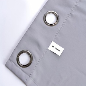 Hot Bán Rèm Sẵn Sàng Thực Hiện Màu Xám Blackout Dây Giày Cửa Sổ - Product Image 5