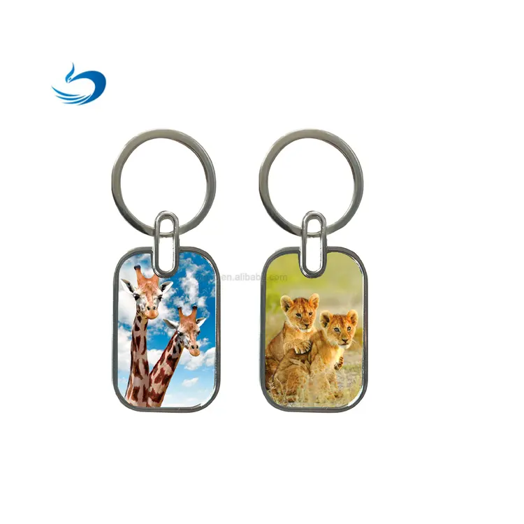 China lieferant 3d lenticular keychain von Tier design heißer verkauf 3d lenticular schlüsselring