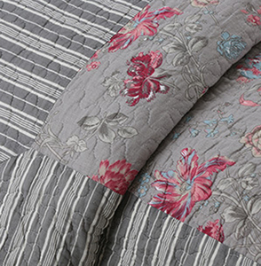 MH 100% Cotton Mềm Giặt King Kích Thước Chắp Vá Hoa Mùa Hè Chăn & Bộ Đồ Giường - Product Image 3