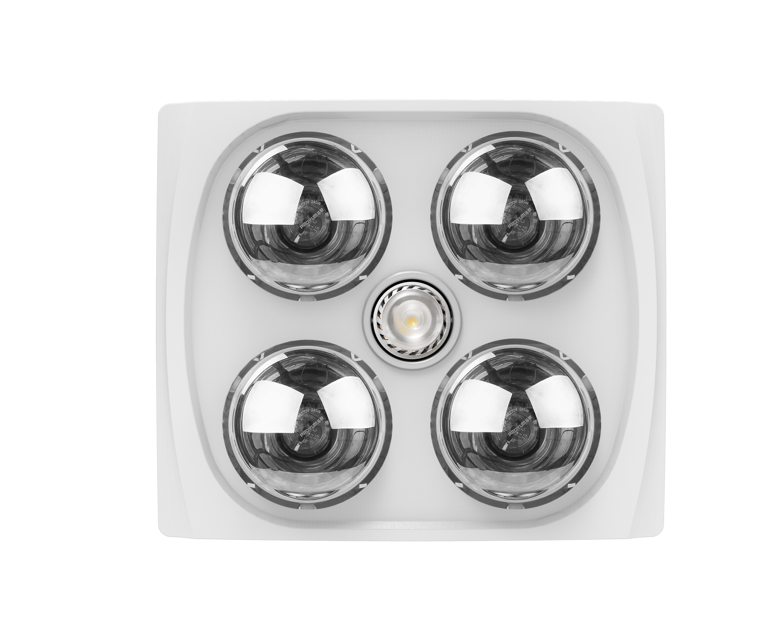 Proyum Ceiling Mounted Bathroom Infrared Heat Vent Fan Light