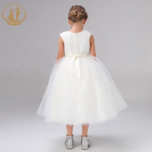 Vestido <span class=keywords><strong>de</strong></span> baile <span class=keywords><strong>de</strong></span> alta calidad para niñas, encaje <span class=keywords><strong>de</strong></span> tul, sin mangas, <span class=keywords><strong>primera</strong></span> <span class=keywords><strong>comunión</strong></span>, 2019 - Product Image 6