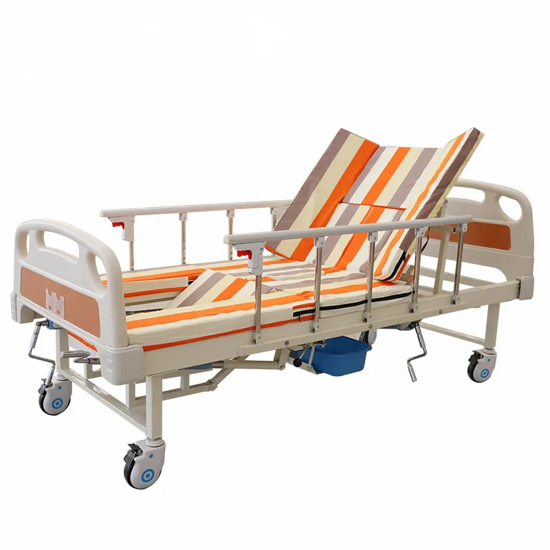 Freight Is Free Within China Medical Equipment Nursing Bed With An Urinal Hole And Washing Head Hospital Bed With Toliet