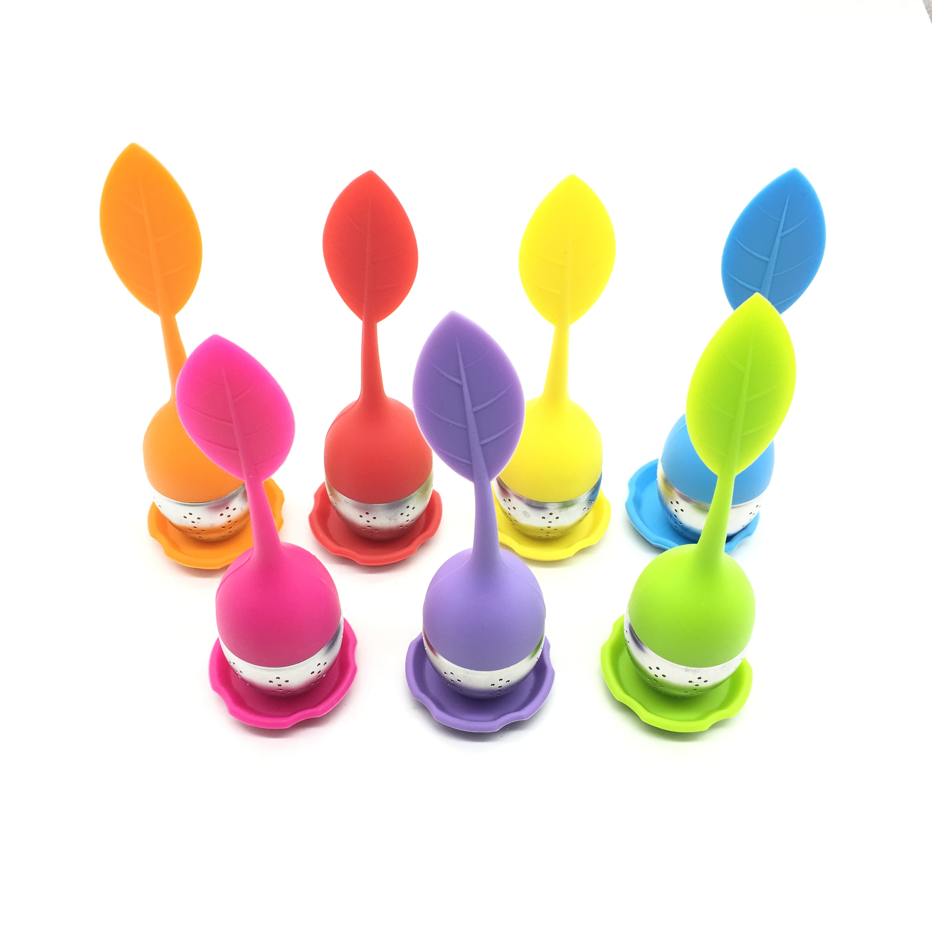 Силиконовый розовый Золотой чайный ситечко без бисфенола А