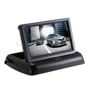 Stand alone 4.3 inch TFT LCD car rearview system car headrest monitor folding lcd monitor