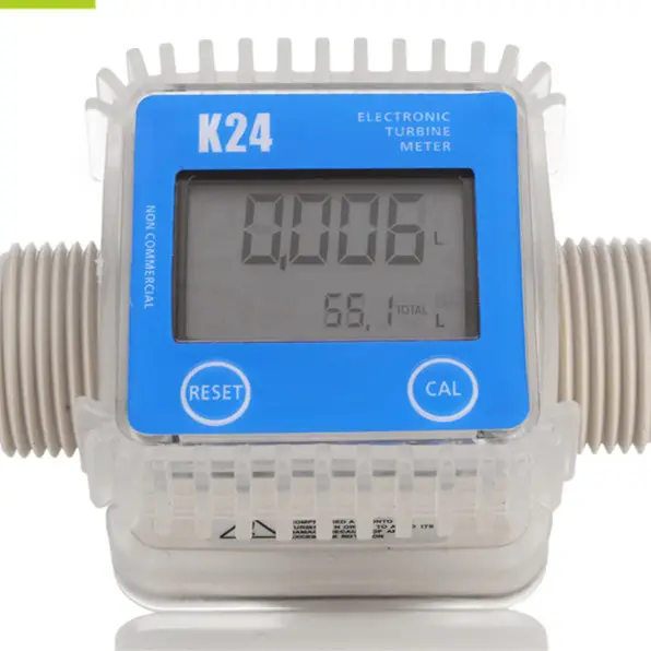 Profesyonel K24 akış ölçer/dijital su sayacı/ss304 sıvı ölçer