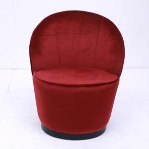 Modern <strong>Velvet</strong> Fabric <strong>Small</strong> Round Wing Back Eco-Friendly Living Room Leisure Sofa <strong>Chair</strong> - Product Image 2