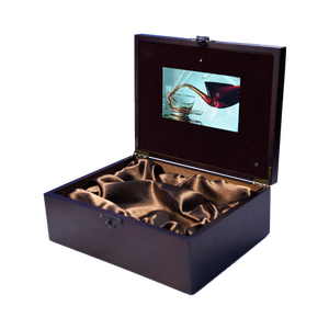 Box Gift Lcd Video Gift Case Luxury Silk Liner Gift Case 7 Tft Lcd Module HD Screen Lcd Video Box With Lcd Screen