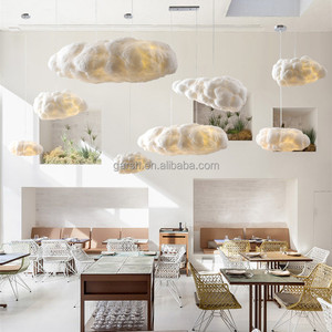 Modern Interior Designer Pedant Lights Fabric Cotton <strong>Cloud</strong> Pendant <strong>Lamp</strong> for Hotel Restaurant - Product Image 6