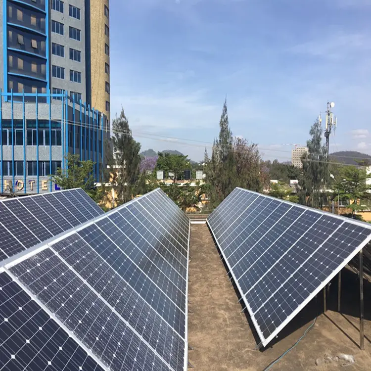 Sistema solar fotovoltaico de 10kVA, proveedor de energía solar de la mejor calidad, sistema de iluminación con ventilador solar de 4W, kit de sistema solar