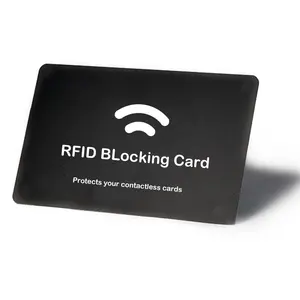 E Shield เทคโนโลยี13.56Mhz RFID NFC ป้องกันการลื่นไถลบล็อกบัตรไร้สัมผัส NFC ธนาคารเดบิตป้องกันบัตรเครดิตป้องกัน