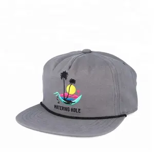 Guangzhou Chapeau Usine Personnalisé Cool Hip Hop Corde Casquette Snapback De Facture Plate