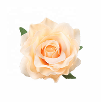 En gros, Têtes de fleurs en soie rose pour décoration murale florale, accessoires floraux pour chapeaux de paille et accessoires de mariage DIY