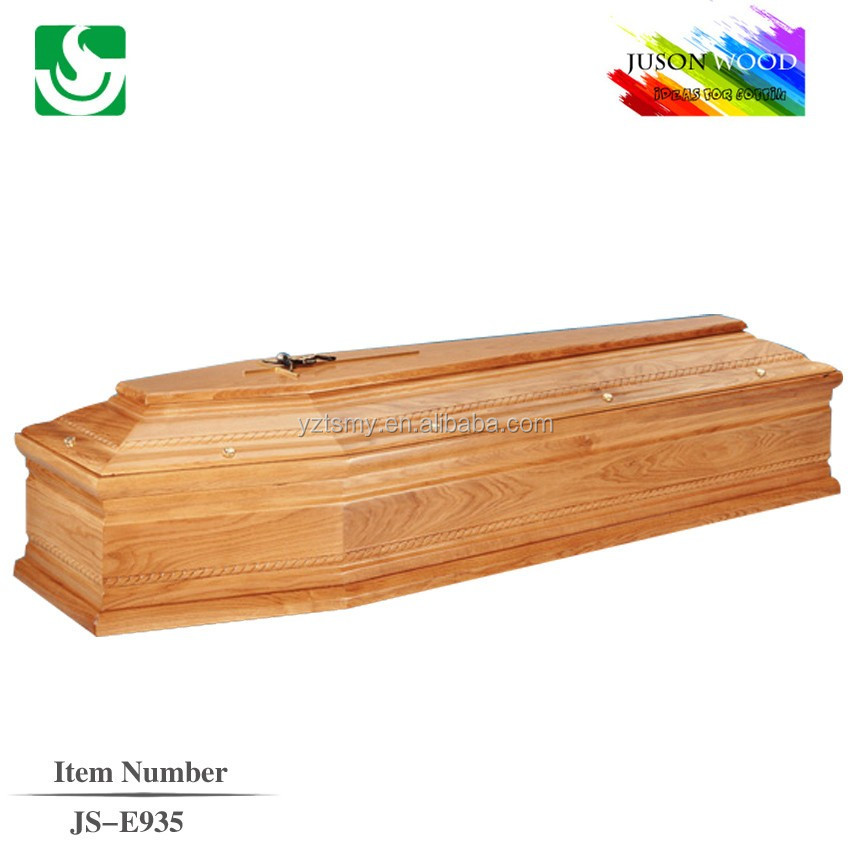 JS-E935 vente chaude funérailles cercueil en bois