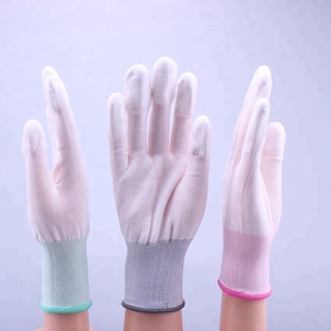 Factory Direct Sales <strong>Knitted</strong> Nylon PU Antistatic Material Finger Coated Hand Safety Work <strong>Gloves</strong> - Product Image 2