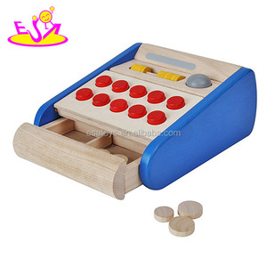 Jouets éducatifs multifonctions <span class=keywords><strong>en</strong></span> <span class=keywords><strong>bois</strong></span>, jouets pour faire semblant de jouer, <span class=keywords><strong>caisse</strong></span> <span class=keywords><strong>enregistreuse</strong></span> pour enfants W10A066 - Product Image 3