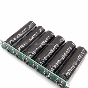 Cylinder 2.7V/2.5V 100F Supercapacitor / Ultra Capacitor