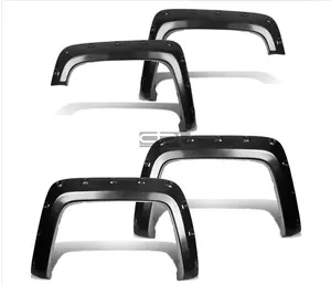 Injection fender flares for pickup truck