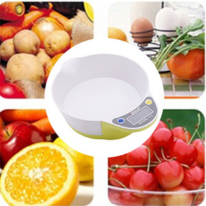 OEM 5KG/1G Pantalla LCD Digital Verde Electrónica Cocina Comida <span class=keywords><strong>Dieta</strong></span> Escala Postal Herramienta de peso con bandeja - Product Image 6