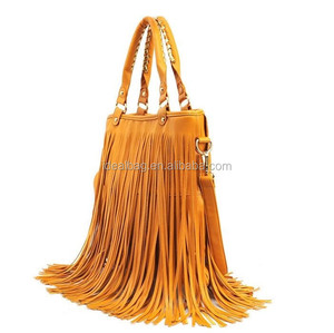 Newest Fashion Two <strong>Sided</strong> Tassel <strong>Ladies</strong> Handbag Shoulder <strong>Bag</strong> Leisure Popular Long Strap Shoulder <strong>Bag</strong> for Girls - Product Image 2