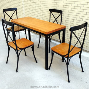 2017 vintage industrial de muebles de hierro se restaurante patrimonio muebles al aire libre - Product Image 4