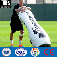 Mannequin d'entraînement de football gonflable en vinyle épaissi, sac de poinçonnage de gardien de but en plastique durable